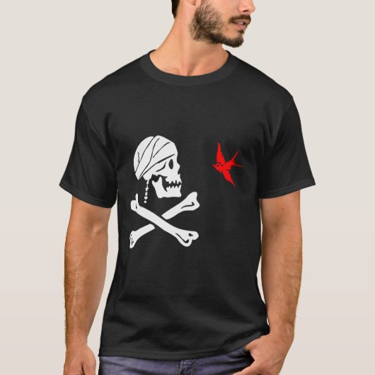 Die Flagge von Captain Jack Sparrow T-Shirt (Vorderseite)
