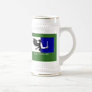 Die Flagge von Connach Bierglas
