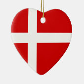 Die Flagge von Dänemark Keramikornament (Rechts)
