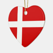 Die Flagge von Dänemark Keramikornament (Links)