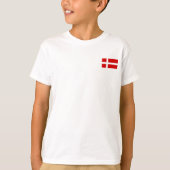 Die Flagge von Dänemark T-Shirt (Vorderseite)