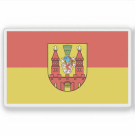 Die Flagge von Demmin Aufkleber