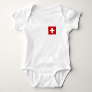 Die Flagge von der Schweiz Baby Strampler