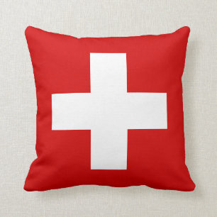 Die Flagge von der Schweiz Kissen