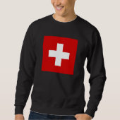 Die Flagge von der Schweiz Sweatshirt (Vorderseite)