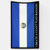 Die Flagge von El Salvador Banner (Vertikal)