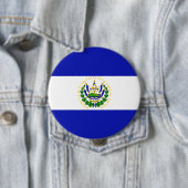 Die Flagge von El Salvador. Button (Beispiel)