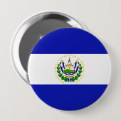 Die Flagge von El Salvador. Button (Vorne & Hinten)