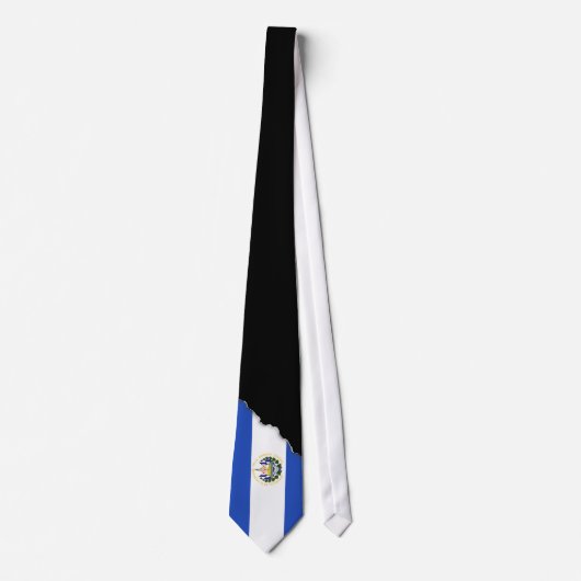 Die Flagge von El Salvador Krawatte (Vorderseite)