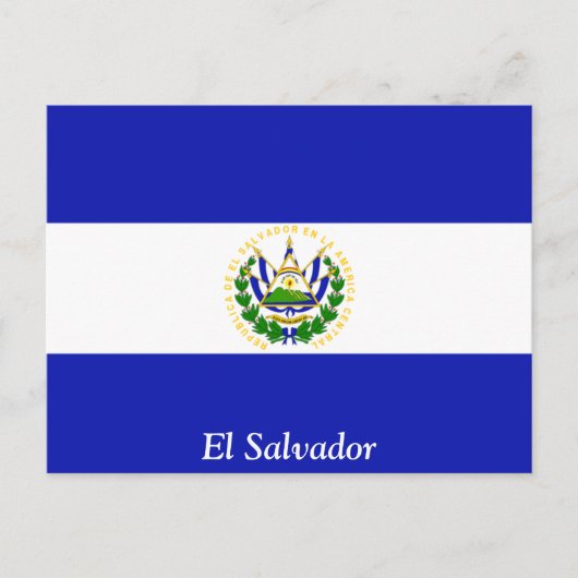 Die Flagge von El Salvador. Postkarte (Vorderseite)