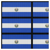 Die Flagge von El Salvador Stoff (Nahaufnahme)