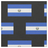 Die Flagge von El Salvador Stoff (Nahaufnahme)