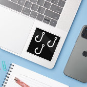 Die Flagge von Emmen, Schweiz Aufkleber (Laptop mit iPhone)