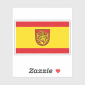 Die Flagge von Forst (Lausitz) Aufkleber (Blatt)