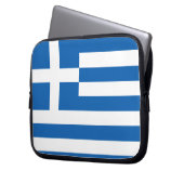 Die Flagge von Griechenland Laptopschutzhülle (Vorderseite Links)