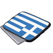 Die Flagge von Griechenland Laptopschutzhülle (Vorne Knopf)