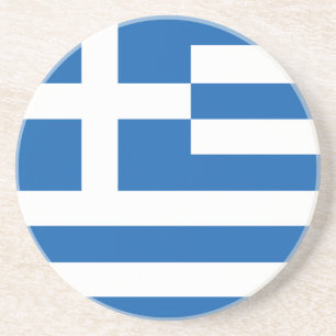 Die Flagge von Griechenland Untersetzer