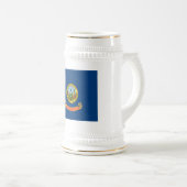 Die Flagge von Idaho: der Staat von Gem, der Ameri Bierglas (VorderseiteRechts)