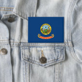 Die Flagge von Idaho: der Staat von Gem, der Ameri Button (Insitu)