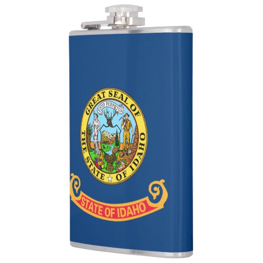 Die Flagge von Idaho: der Staat von Gem, der Ameri Flachmann (Links)