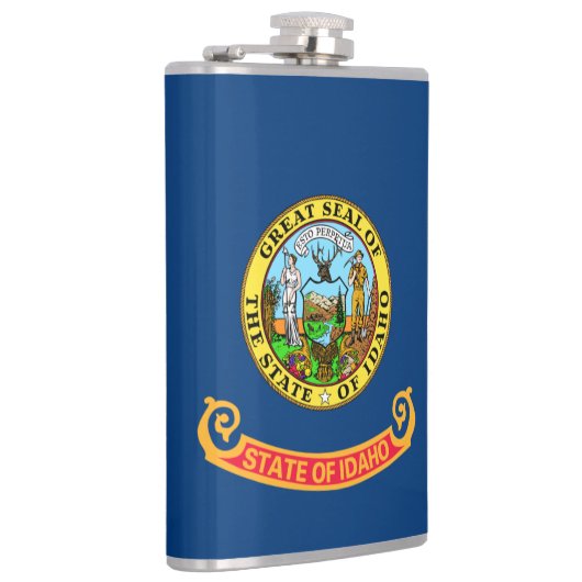 Die Flagge von Idaho: der Staat von Gem, der Ameri Flachmann (Rechts)