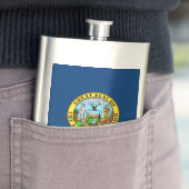 Die Flagge von Idaho: der Staat von Gem, der Ameri Flachmann (Beispiel)