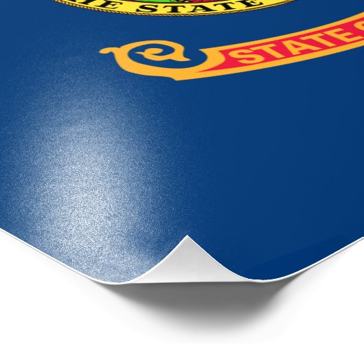 Die Flagge von Idaho: der Staat von Gem, der Ameri Fotodruck (Ecke)