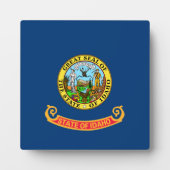 Die Flagge von Idaho: der Staat von Gem, der Ameri Fotoplatte (Vorderseite)