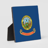 Die Flagge von Idaho: der Staat von Gem, der Ameri Fotoplatte (Vorderseite)