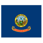 Die Flagge von Idaho: der Staat von Gem, der Ameri Fotoskulptur Ornament<br><div class="desc">Die Staatsflagge von Idaho, ein einfaches, aber mächtiges Emblem, wurde 1907 offiziell adoptiert. Sein Design, ein blauer Bereich mit dem Siegel des Staat, spiegelt die natürliche Schönheit und die reiche Geschichte des Staat wider. Das blaue Feld symbolisiert den weiten Himmel und die üppigen Wasserressourcen, die Idaho charakterisieren. - Im Zentrum...</div>