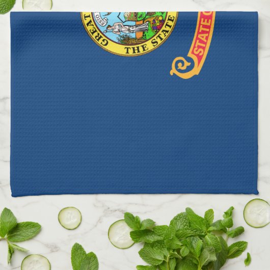 Die Flagge von Idaho: der Staat von Gem, der Ameri Geschirrtuch (Gefaltet)