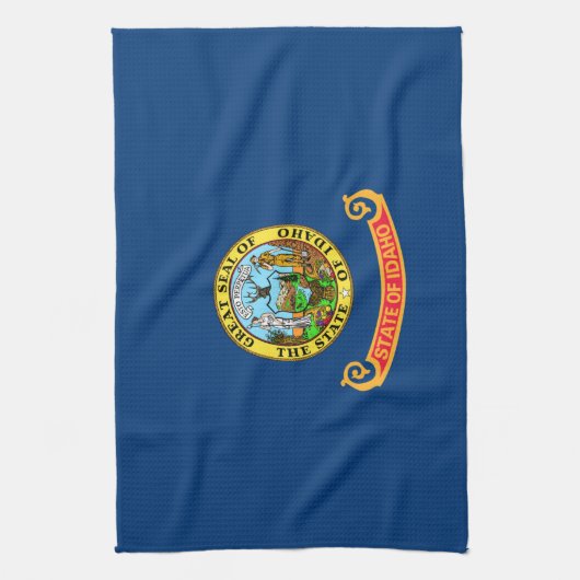 Die Flagge von Idaho: der Staat von Gem, der Ameri Geschirrtuch (Vertikal)