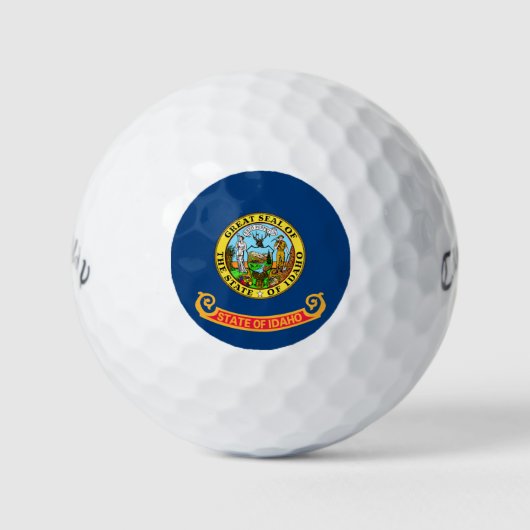 Die Flagge von Idaho: der Staat von Gem, der Ameri Golfball (Vorderseite)