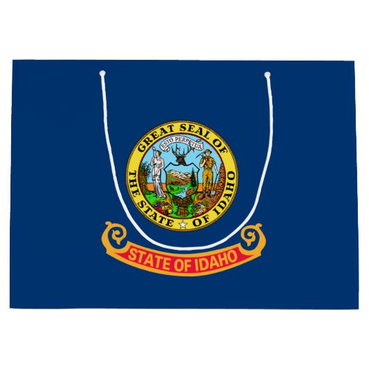 Die Flagge von Idaho: der Staat von Gem, der Ameri Große Geschenktüte (Vorderseite)
