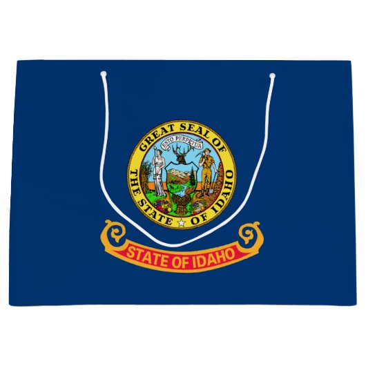 Die Flagge von Idaho: der Staat von Gem, der Ameri Große Geschenktüte (Vorderseite)