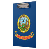 Die Flagge von Idaho: der Staat von Gem, der Ameri Klemmbrett (Links)