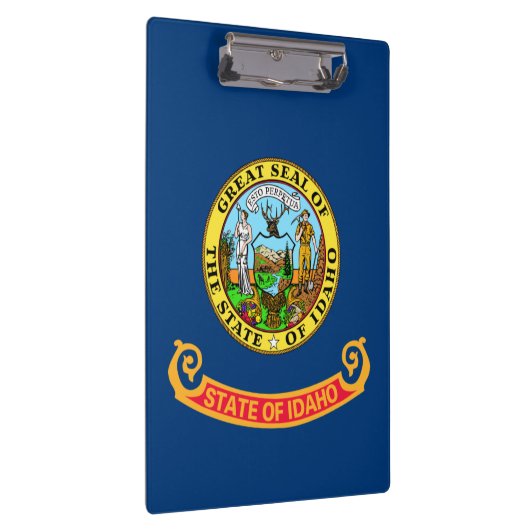 Die Flagge von Idaho: der Staat von Gem, der Ameri Klemmbrett (Rechts)