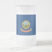 Die Flagge von Idaho: der Staat von Gem, der Ameri Mattglas Bierglas (Mittel)