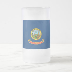 Die Flagge von Idaho: der Staat von Gem, der Ameri Mattglas Bierglas