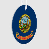 Die Flagge von Idaho: der Staat von Gem, der Ameri Ornament (Vorderseite)