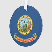 Die Flagge von Idaho: der Staat von Gem, der Ameri Ornament (Vorderseite)