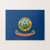 Die Flagge von Idaho: der Staat von Gem, der Ameri Puzzle (Horizontal)
