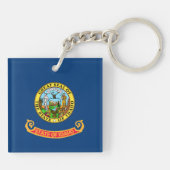 Die Flagge von Idaho: der Staat von Gem, der Ameri Schlüsselanhänger (Rückseite)