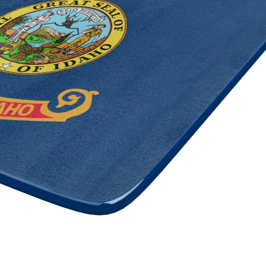 Die Flagge von Idaho: der Staat von Gem, der Ameri Schneidebrett (Ecke)