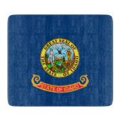 Die Flagge von Idaho: der Staat von Gem, der Ameri Schneidebrett (Vorderseite)