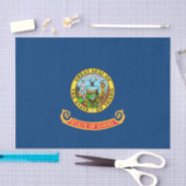 Die Flagge von Idaho: der Staat von Gem, der Ameri Seidenpapier (Handwerk)