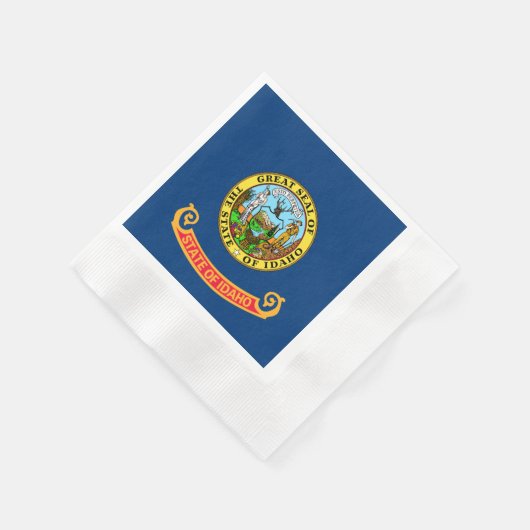 Die Flagge von Idaho: der Staat von Gem, der Ameri Serviette (Ecke)