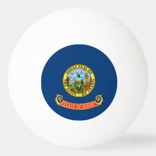 Die Flagge von Idaho: der Staat von Gem, der Ameri Tischtennisball