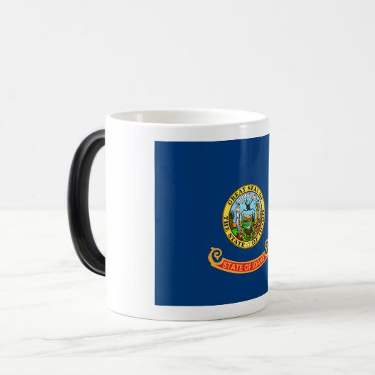 Die Flagge von Idaho: der Staat von Gem, der Ameri Verwandlungstasse (Vorderseite Links)