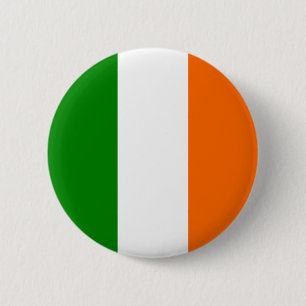 Die Flagge von Irland Button